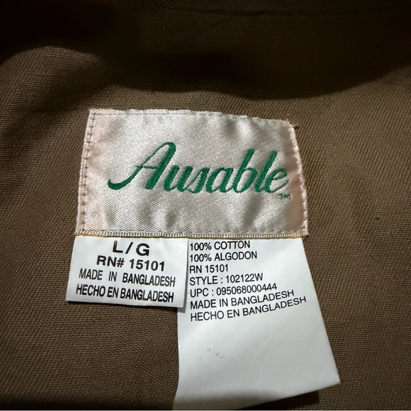 Ausable NWT old stock vintage fishing vest in khaki perfect condition size large - Picture 7 of 10